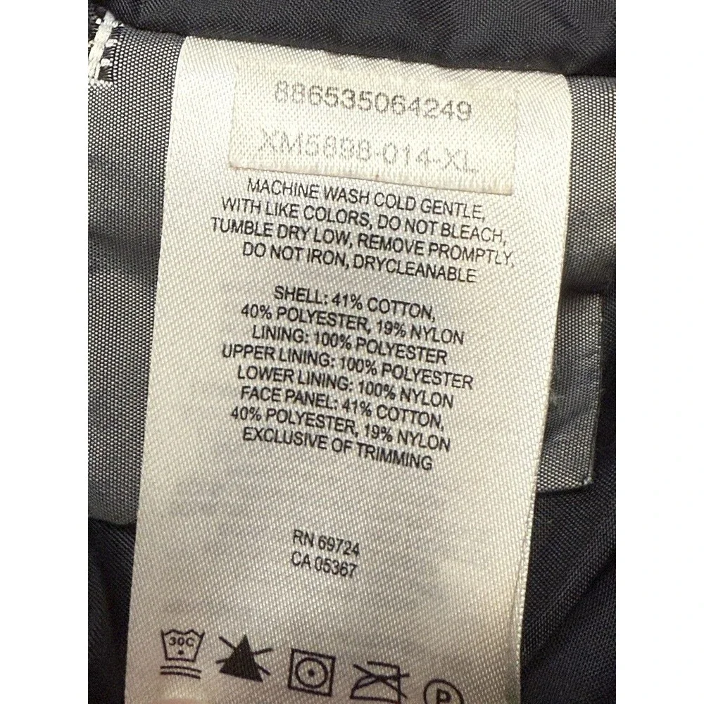 Columbia Mens Black Ascender Water Resistant Softshell Jacket Fleece Lined Sz XL